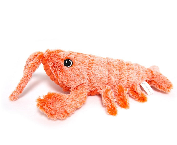 Electric Jumping Shrimp Pet Toy - USB Charging Simulation Lobster for Cats.