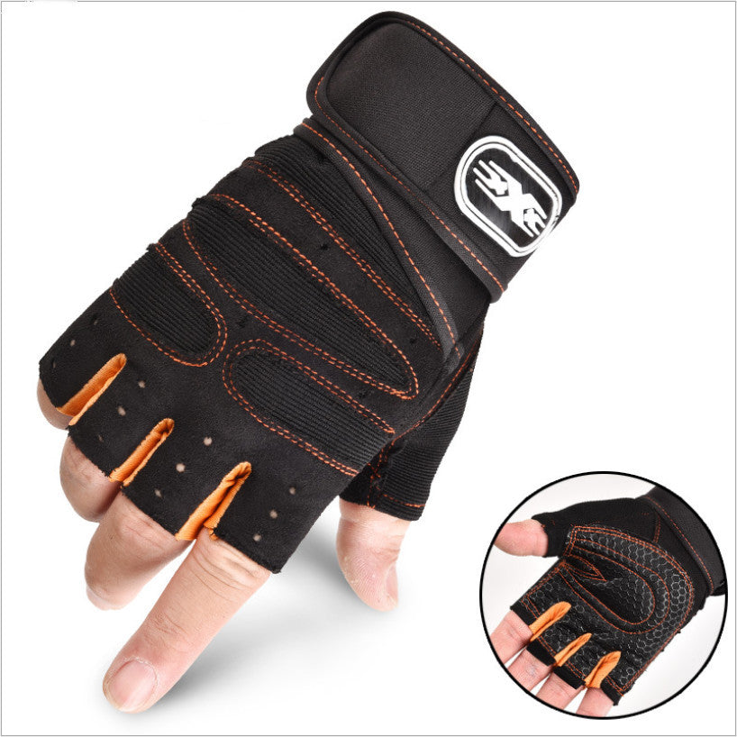 Half-Finger Breathable Cycling Gloves – Elastic Outdoor Riding Gear