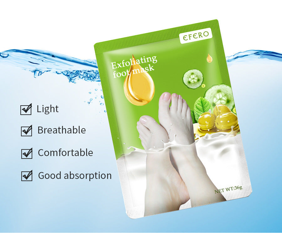 Exfoliating Foot Mask – Pedicure Socks for Dead Skin Removal & Heel Whitening