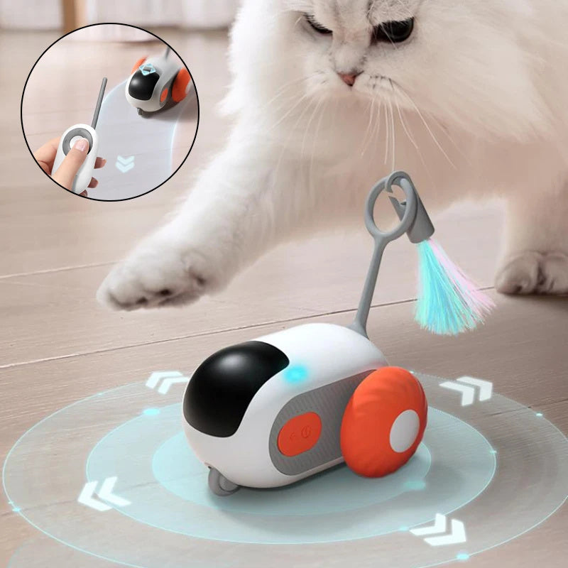 USB Rechargeable Remote Control Interactive Cat Car Toy