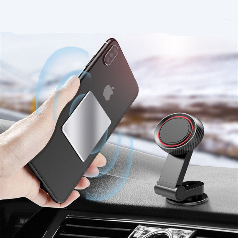 360° Rotating Magnetic Car Phone Holder – Foldable Dashboard Mount