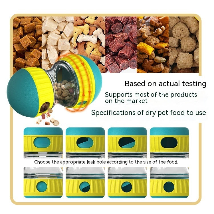 Interactive Food Dispensing Dog Toy – Tumbler Puzzle for Slow Feeding & Healthy Digestion