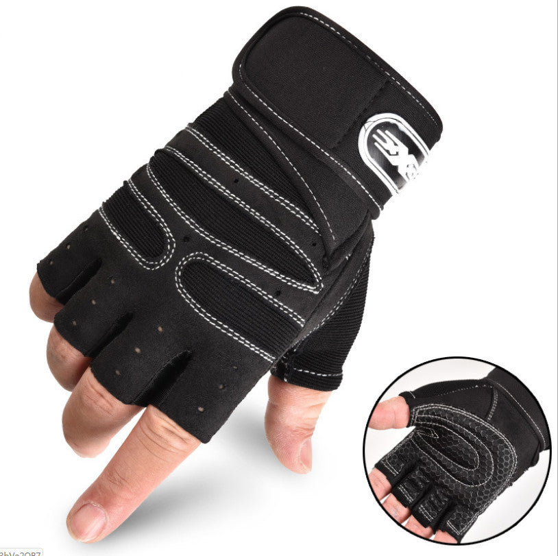 Half-Finger Breathable Cycling Gloves – Elastic Outdoor Riding Gear