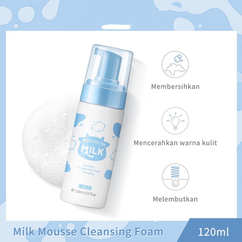 Milk Mousse Facial Foam - Gentle Cleanser for Bright, Smooth Skin.