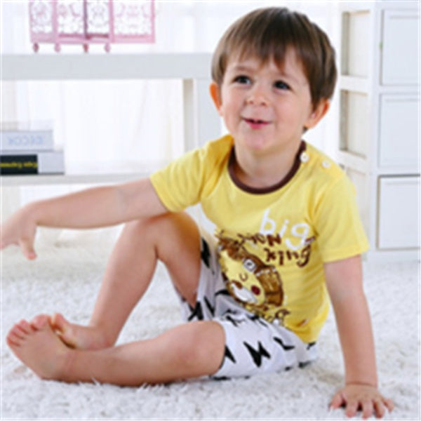 Cartoon Baby Boy Summer T-Shirt & Baby Girl Casual Clothing Sets