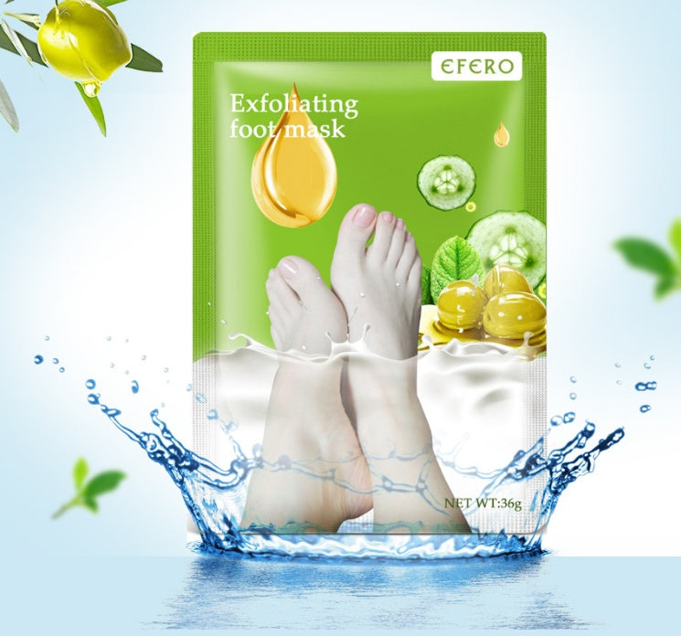 Exfoliating Foot Mask – Pedicure Socks for Dead Skin Removal & Heel Whitening