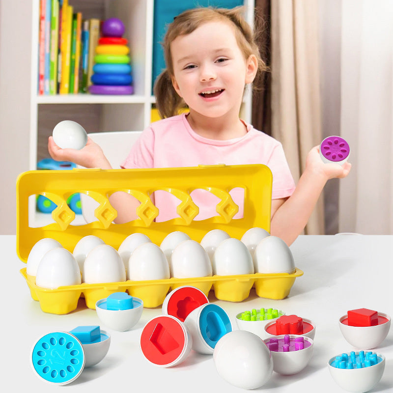 Baby Educational Smart Egg Shape Matching Toy – Montessori Learning Game