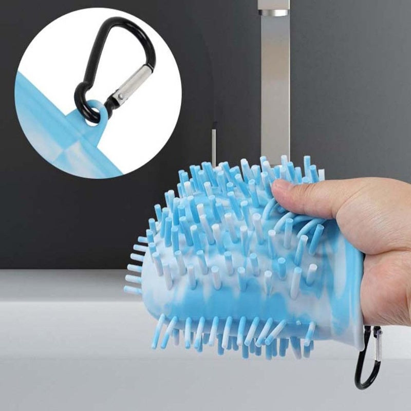 2-in-1 Portable Dog Paw Cleaner with Soft Brush