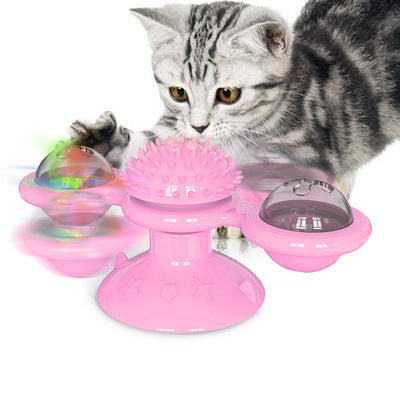 Cat Rotating Windmill Toy – Scratching, Itch Relief & Teeth Cleaning