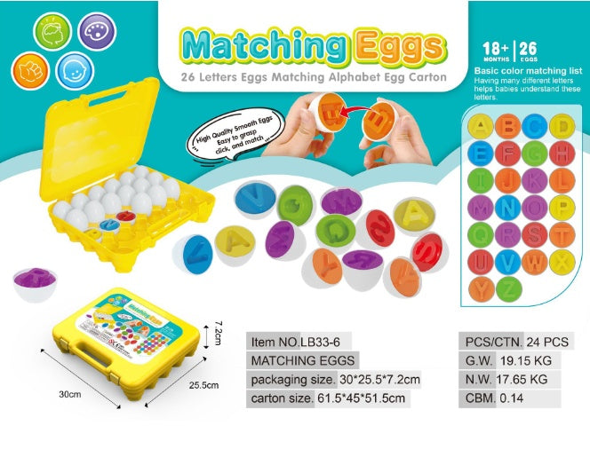 Baby Educational Smart Egg Shape Matching Toy – Montessori Learning Game