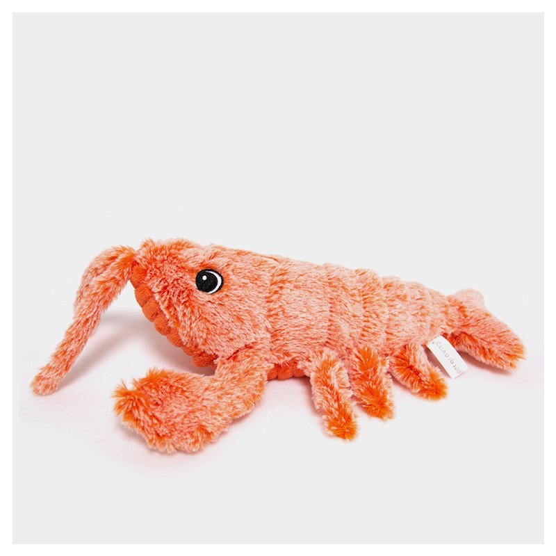 Electric Jumping Shrimp Pet Toy - USB Charging Simulation Lobster for Cats.