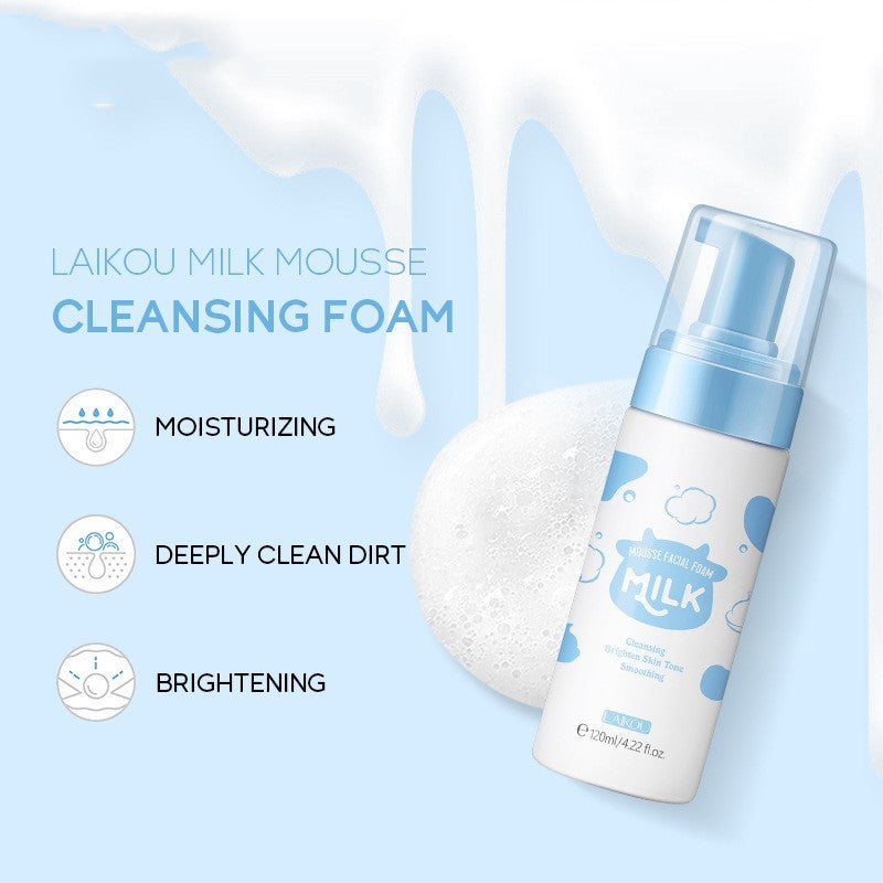 Milk Mousse Facial Foam - Gentle Cleanser for Bright, Smooth Skin.