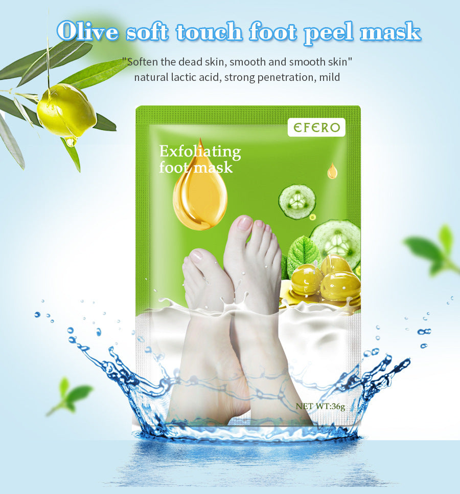 Exfoliating Foot Mask – Pedicure Socks for Dead Skin Removal & Heel Whitening