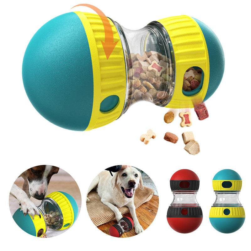 Interactive Food Dispensing Dog Toy – Tumbler Puzzle for Slow Feeding & Healthy Digestion