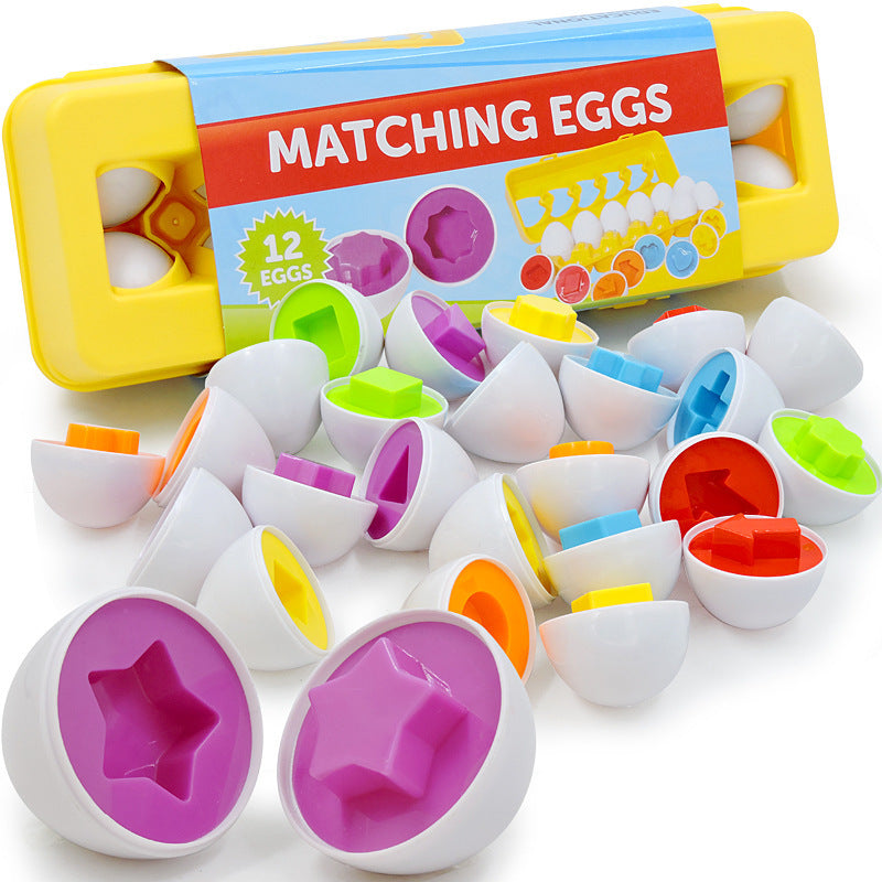 Baby Educational Smart Egg Shape Matching Toy – Montessori Learning Game