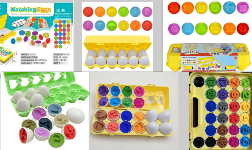 Baby Educational Smart Egg Shape Matching Toy – Montessori Learning Game