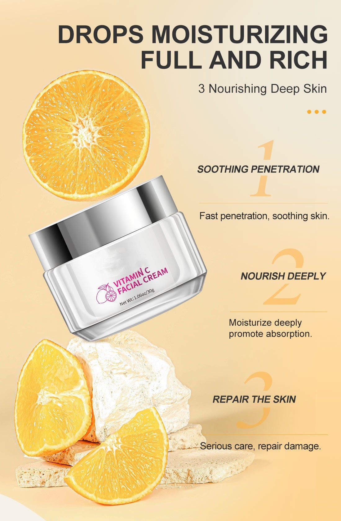 Vitamin C Face Cream – Skin Care for Brightening & Hydration