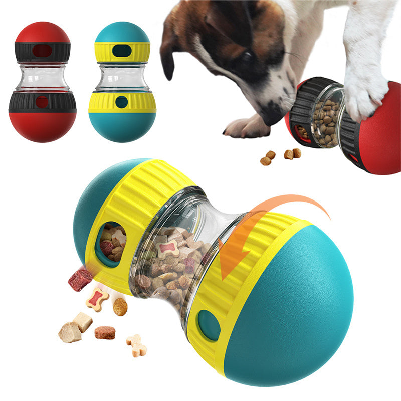 Interactive Food Dispensing Dog Toy – Tumbler Puzzle for Slow Feeding & Healthy Digestion