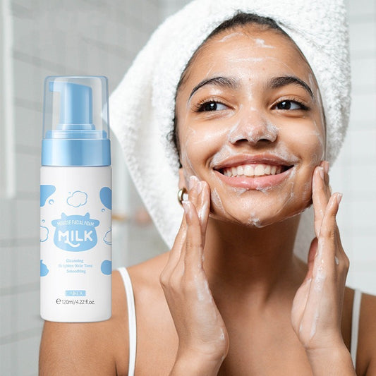 Milk Mousse Facial Foam - Gentle Cleanser for Bright, Smooth Skin.